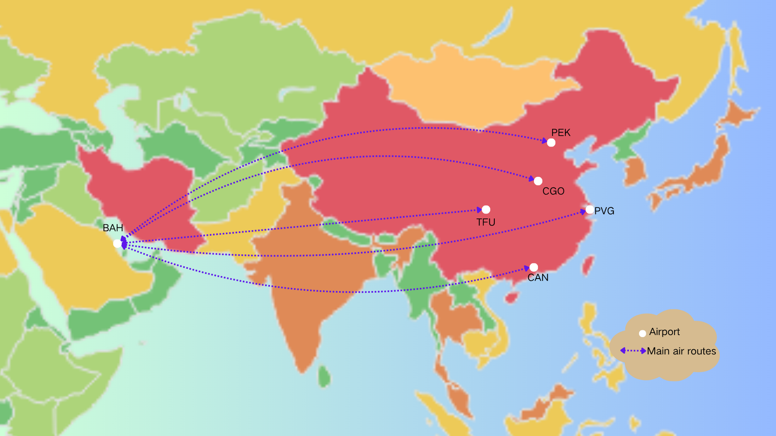 air freight from China Bahrain